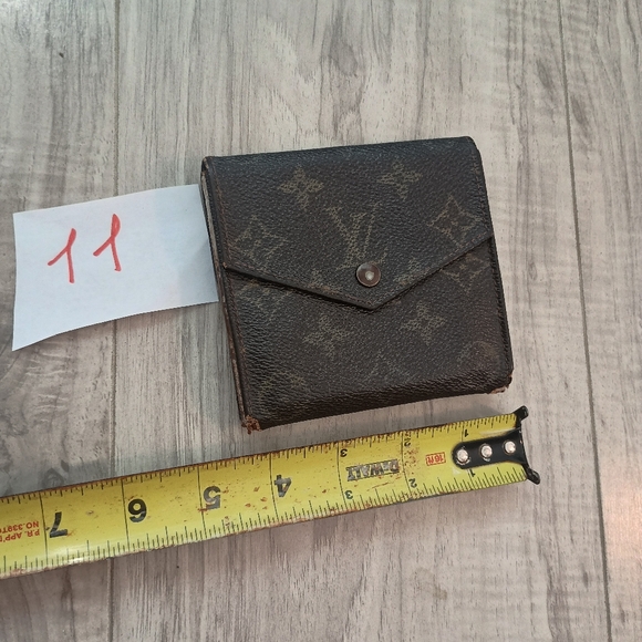 Louis Vuitton W Hook Wallet Monogram Beige Monogram Canvas Authentic - Picture 13 of 14